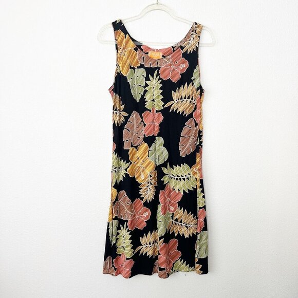 Nani Hawaii Womens Medium Hibiscus Floral Viscose Aloha Dress - Picture 1 of 4